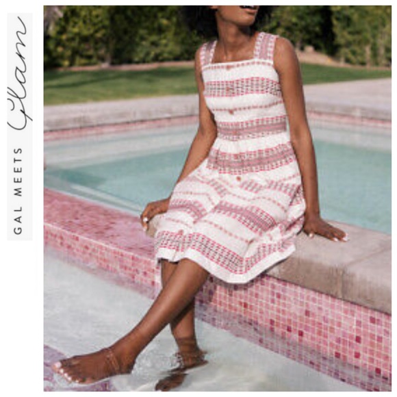Gal Meets Glam Dresses & Skirts - NWT GMG Ashton Square Neck Dobby Dress